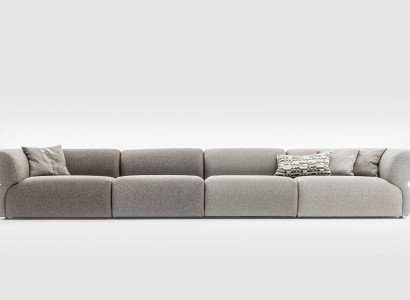 Italienische Möbel big Sofa Couch 6 Sitzer Italienische xxl Couchen Sofas Textil
